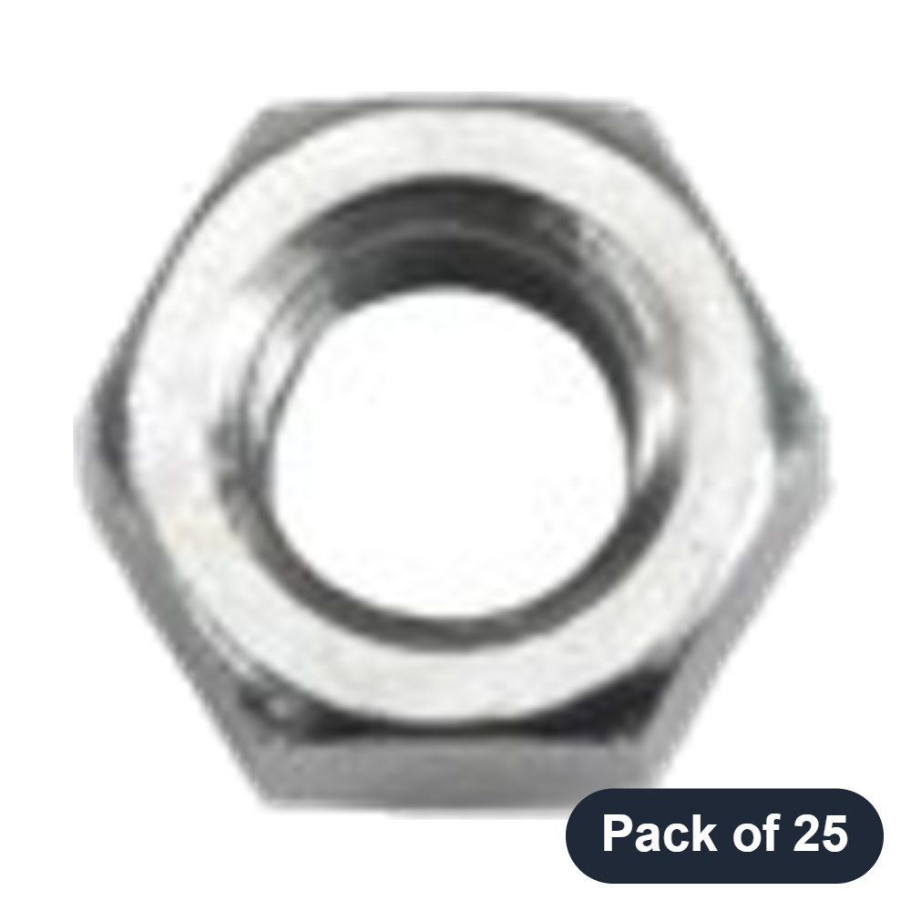 Universal - Hex Nut, M4 Stainless (Pack of 25)