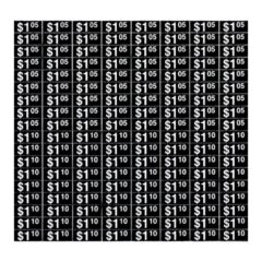 National - Price Stickers, 1.05 and 1.10, 623-2080I