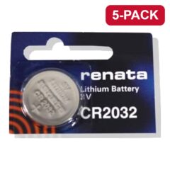 Universal - CR2032 3V Lithium Coin Cell Battery (Pack of 5)