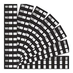 National - Item Label Set, 180, 181, 186, 187, 980 and 981