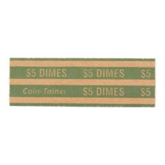 Universal - Coin Wrappers, Dimes, $5 Rolls, Package of 1000